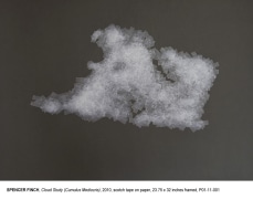Cloud Study (Cumulus Mediocris), 2010, Scotch tape on paper