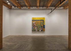 Installation view at Rhona Hoffman Gallery/Jacob Hashimoto/The Dark Isn't The Thing To Worry About/2017