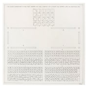 SOL LEWITT, All Double Combinations of Arcs for Corners and Sides, Straight, Not-Straight and Broken Lines. 190 Variations, 1972, 1975
