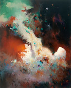 Bustling Sky, 2023, Oil on canvas