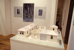 Installation view at Rhona Hoffman Gallery, Todd Williams and Billie Tsien, Architextural Projects, 1981
