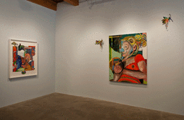 Installation view at Rhona Hoffman Gallery, Natalie Frank, Interiors and Openings, 2014, Photo: Michael Tropea