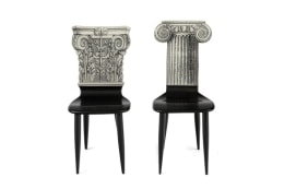Piero Fornasetti Miniature &quot;Capitello Ionico &amp; Corinzio&quot; Chairs