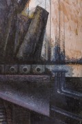 Nick de Angelis &quot;Untitled&quot; Oil on Board Painting, Close Up 5