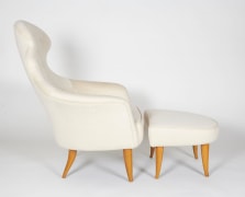 &quot;Big Eva&quot; Lounge Chair and Ottoman by Kerstin H&ouml;rlin-Holmquist, Side View