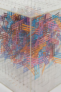Irving Harper Paper and String Sculpture in Acrylic Box, Close Up 4