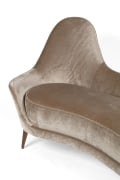 Camelback Settee in the Manner of Cesare Lacca in Mohair, Cropped Side