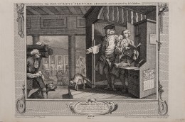 William Hogarth  The Industrious &lsquo;Prentice a Favourite, and entrusted by his Master, pl. 4 from the complete set of twelve