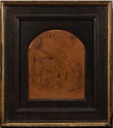 Adriaen van Ostade,&nbsp;Quacksalver, 1648, copper plate.