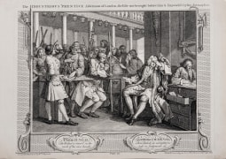 William Hogarth  The Industrious Prentice Alderman of London, the Idle one brought before him &amp;  Impeach&rsquo;d by his Accomplice, pl. 10 from the complete set of twelve