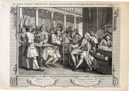 William Hogarth, The Industrious Prentice Alderman of London, the Idle one brought before him &amp; Impeach&rsquo;d by his Accomplice