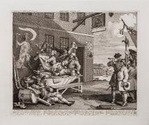 William Hogarth  The Invasion, pl. 2: England from the pair