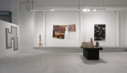 Installation view,&nbsp;New to the Collection,&nbsp;October 18, 2023 - April 27, 2024, The Margulies Collection at the Warehouse, Christian Eckart, Rose B. Simpson, Duane Linklater, Raymon Elozua, Giuseppe Spagnulo