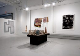 Installation view,&nbsp;New to the Collection,&nbsp;October 18, 2023 - April 27, 2024, The Margulies Collection at the Warehouse, Christian Eckart, Duane Linklater, Raymon Elozua, Giuseppe Spagnulo