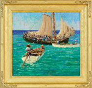 Harry Leslie Hoffman (1871-1964), Nassau Boats, c. 1917