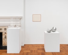 This is an image of an installation view of works by Ruth Vollmer at Tilton Gallery in 2025.