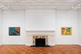 This is an image of an exhibition of paintings by Malcolm Mooney on view at Tilton Gallery.