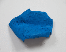 Kianja Strobert &quot;True blue&quot;, 2016 Metal lathe, paper m&acirc;ch&eacute;, and acrylic 17 x 22 x 9 inches