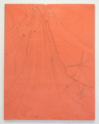 Luca Dellaverson &quot;Untitled&quot;, 2015 Epoxy resin and painted glass with wood support 66 x 51 inches