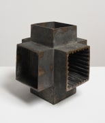 This is an image of a bronze sculpture made by Ruth Vollmer in 1964 titled: Interposed Cross (Series II).