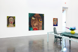 This is an installation view of works by February James on view in the exhibition Set It Off at the Parrish Art Museum.