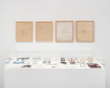 This is an image of an installation view of works by Ruth Vollmer at Tilton Gallery in 2025.