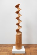 This is an image of a wood sculpture made by Ruth Vollmer in 1973 titled: Large Archimedean Screw.
