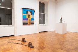 Installation view of the exhibition &quot;Empty Legs&quot; organized by Jacob Billiar at Tilton Gallery.