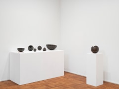 This is an image of an installation view of works by Ruth Vollmer at Tilton Gallery in 2025.