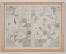 This is an image of an untitled work on paper made by Ruth Vollmer in 1977.