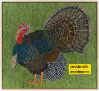 This is an image of an encaustic painting by Zachary Armstrong made in 2022 titled: Turkey.