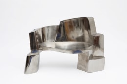 Jim Cole's sculptural bench straight view