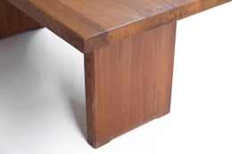 Pierre Chapo &quot;T14C&quot; dining table detailed view of the leg