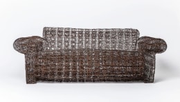 Forrest Myers' &quot;Untitled&quot; wire couch, full straight view