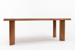 Image of &quot;Table &agrave; gorges&quot; dining table, c. 1950 by Charlotte Perriand - 3/4 front view