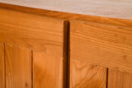 Maison Regain's sideboard, detailed view of wood