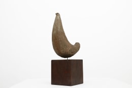 Michel Chauvet's &quot;L'oiseau attentif&quot; sculpture diagonal view
