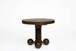 Charles Dudouyt's pedestal table, straight front view