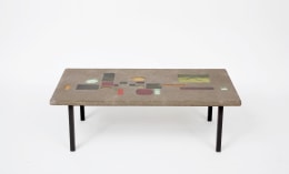 Jacques Avoinet's coffee table higher view