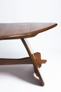 Michel Chauvet's &quot;Poisson&quot; sculptural desk detailed view of the right side