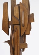 Ricardo Santamaria large wooden sculpture, detailed view