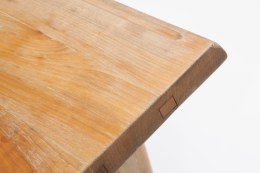 Charlotte Perriand's dining table, detailed view of corner