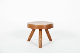 Charlotte Perriand's low stool, full front view