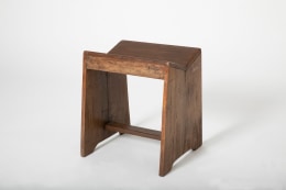 Pierre Jeanneret's stool, full diagonal view from above