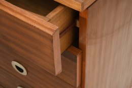 Marcel Gascoin's sideboard, detailed view of one drawer slightly open
