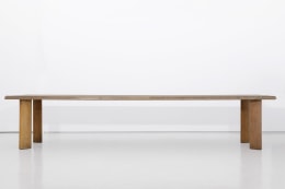 Charlotte Perriand's &quot;Table a gorge&quot; dining table, full straight view