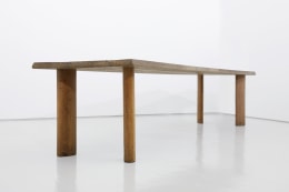 Charlotte Perriand's &quot;Table a gorge&quot; dining table, full diagonal view from below