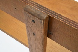 George Candilis' bench detail of joinery on back