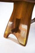 Michel Chauvet's &quot;Poisson&quot; sculptural desk detailed view of the legs and joinery