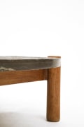 Charlotte Perriand's slate coffee table, detailed view of leg